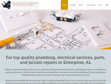 Tablet Screenshot of millerplumbingandelectric.net